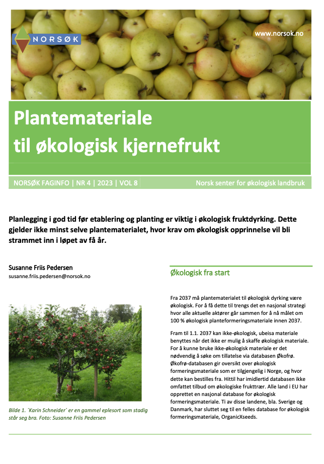 Faginfo Kjernefrukt Trykk på bildet og les faginfo