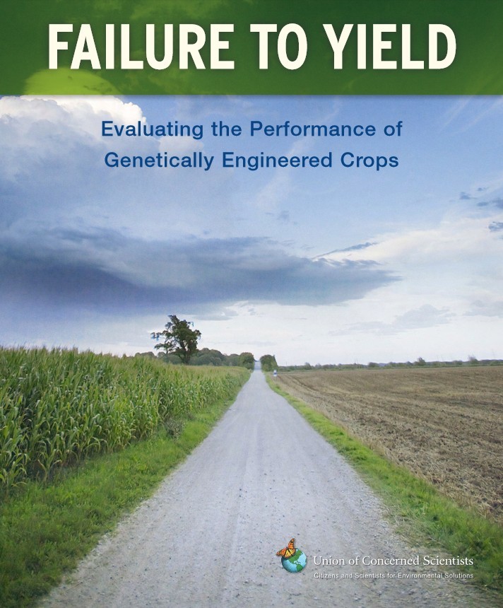 Failure to Yield - Evaluating the Performance of Genetically Engineered Crops (2009) som evaluerer i avlingseffekten av GMO-vekster