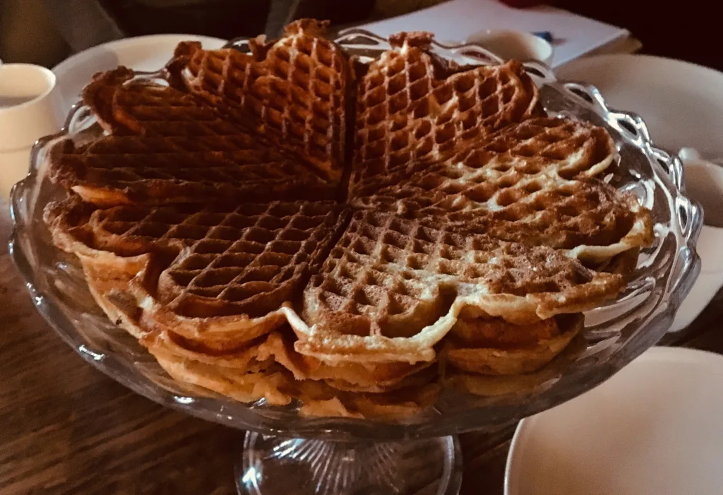 Vafler fra hvete dyrket på gårder rundt Steinkjer