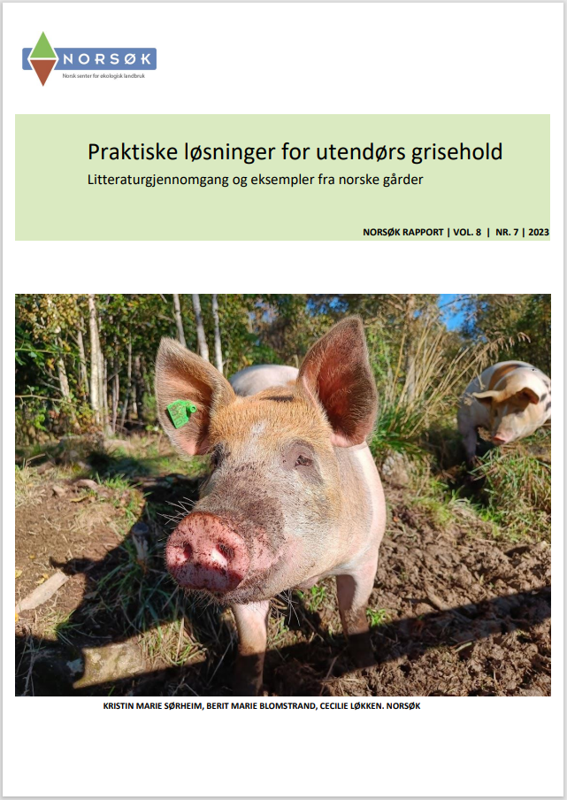 I denne rapport blir praktiske løsninger for utendørs grisehold presentert gjennom bilder og figurer.