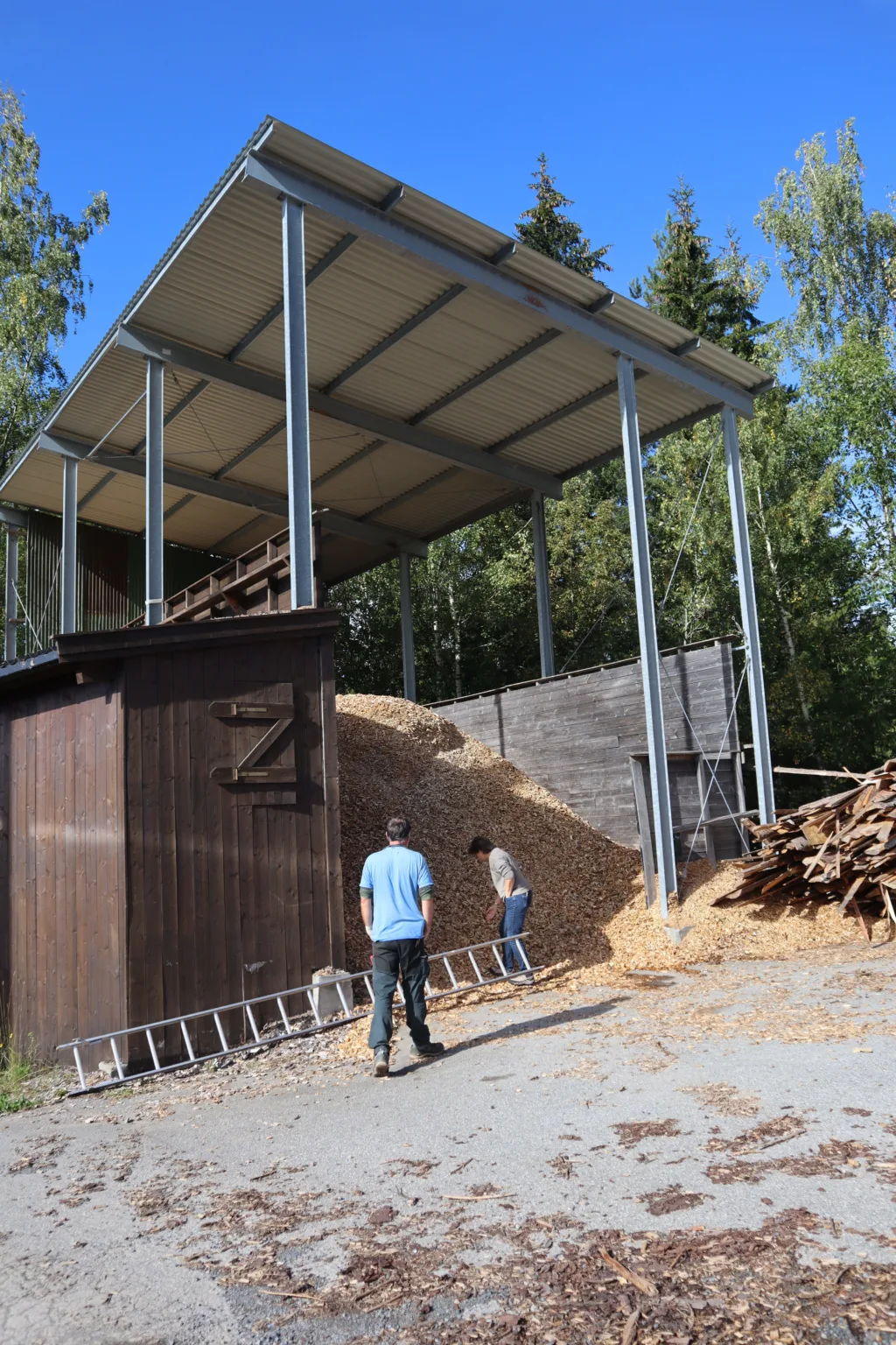 Lager for oppkutta flis