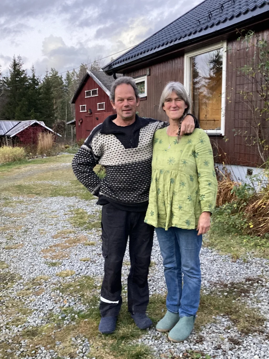 Eric og Loes i Solhagen. Foto: A.-K. Løes