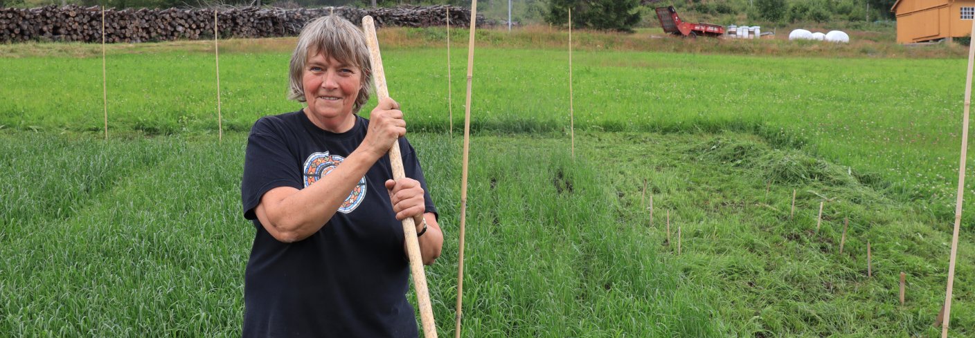 Seniorforsker Anne-Kristin Løes i NORSØK har ledet en rekke forskningsprosjekter for å bruke marine restråstoff som gjødsel. Foto: Vegard Botterli