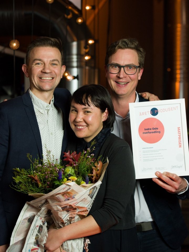 Årets Produsent: Timon Botez, Magnus Thorvik og Jessica Williams . Foto: Joachim Sollerman