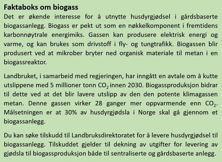 Faktaboks Biogass 3