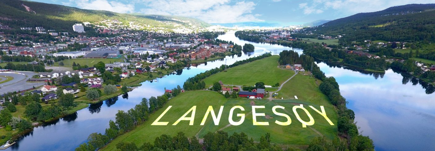 Langesøy ligger midt i Drammenselva. Der driver familien Stenersen med frilangsgris, skotsk høylandsfe og andelslandsbruk. Foto: Vilde Grønlund