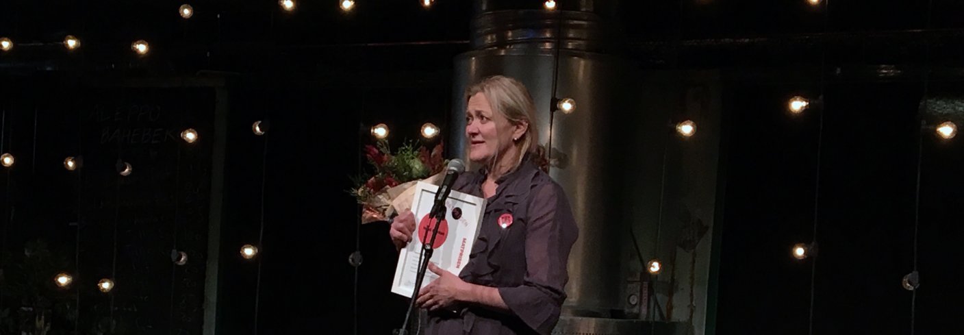 Heidi Bjerkan fikk Matprisen 2017. Foto: Anita Land